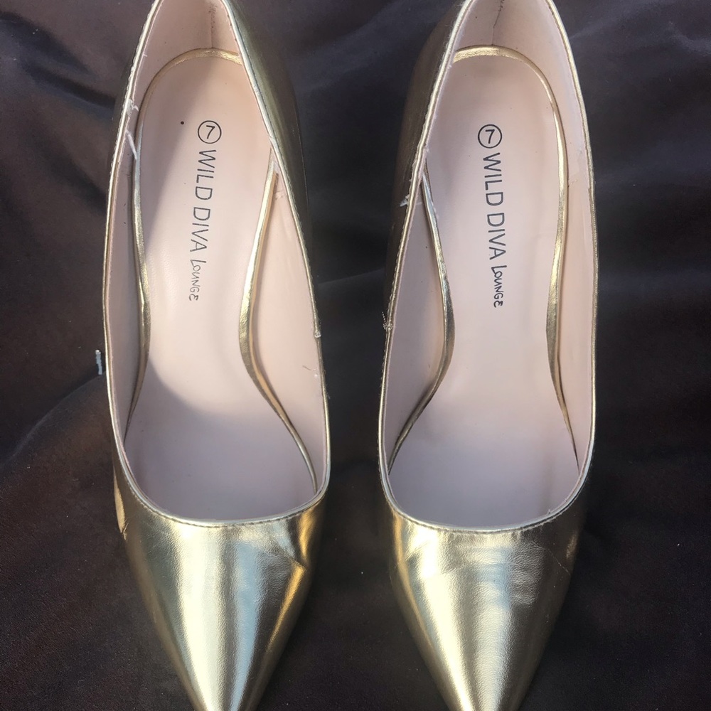 Gold heels